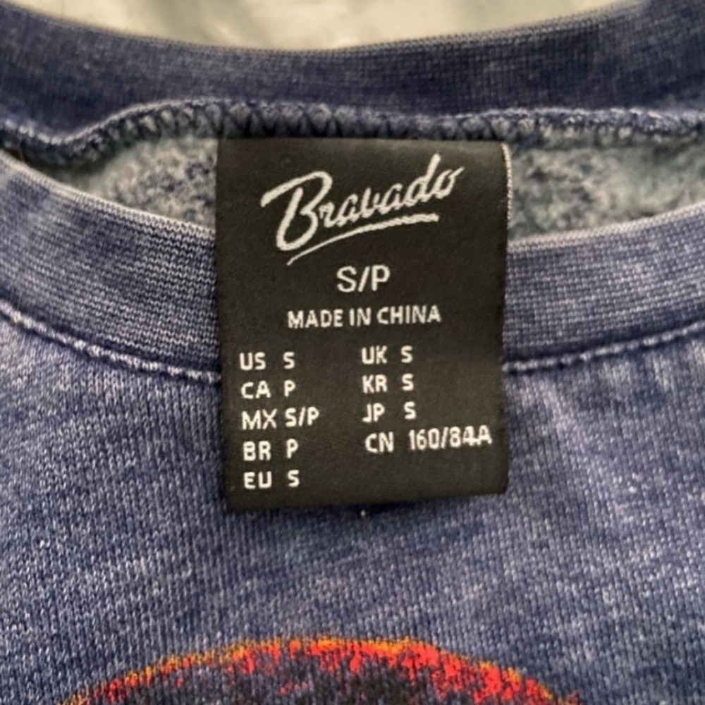Bravado SM Blue Jimi Hendrix Pullover Sweatshirt - Picture 2 of 10